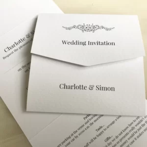 Motif Trifold Wedding Invitations